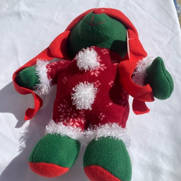 Fiesta Bear Claw Machine Edition Christmas Holiday Teddy Bear Red Green White - Picture 11 of 11